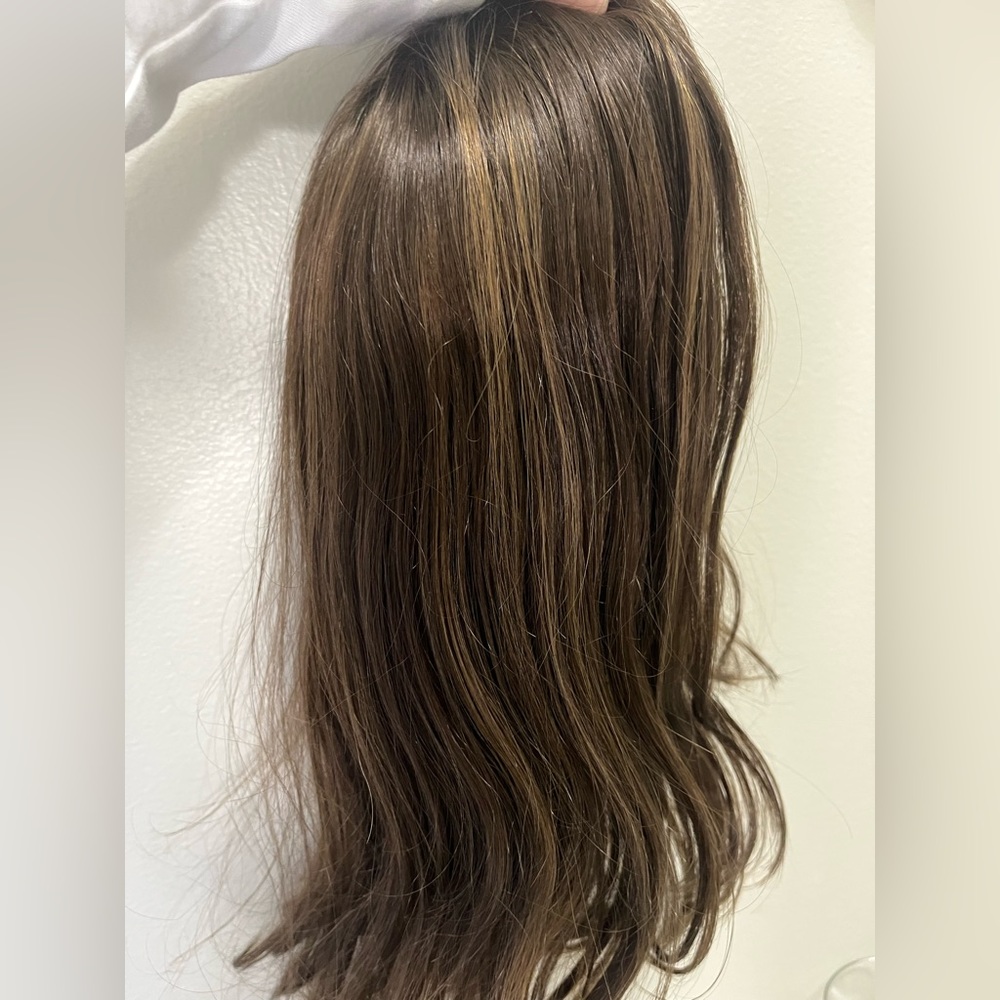 Madison hair topper. Human hair still soft.